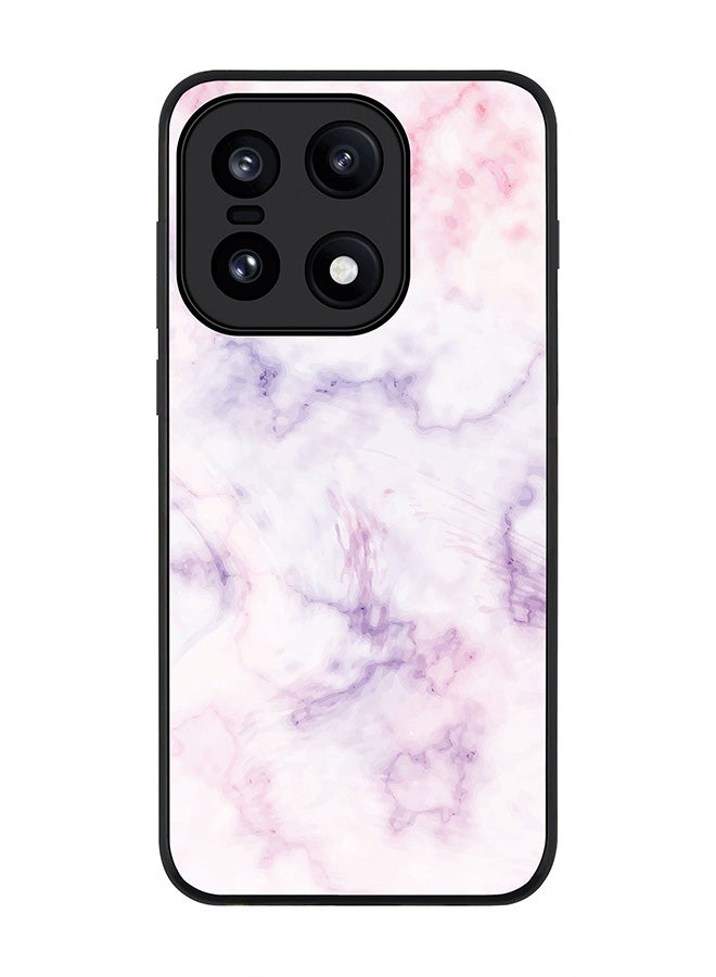 For OnePlus 15 Case,Slim fit Camera Protection, Shockproof Thin Phone cover  - Marble Print Cotton Candy